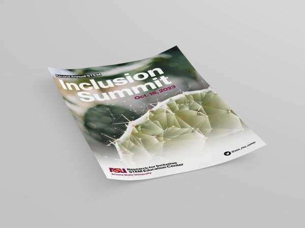 mockup of the stem inclusion summit poster